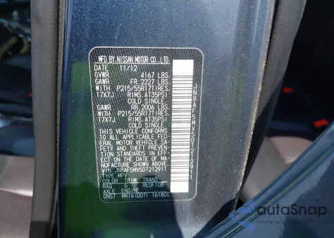 2013 Nissan Juke Sl z USA, uszkodzony, nr VIN JN8AF5MV5DT212911